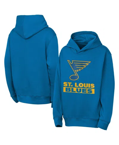 Outerstuff Kids' Big Boys And Girls Blue St. Louis Blues Back To Basics Hoodie