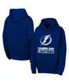 Outerstuff Big Boys And Girls Blue Tampa Bay Lightning Back To Basics Hoodie In Blue