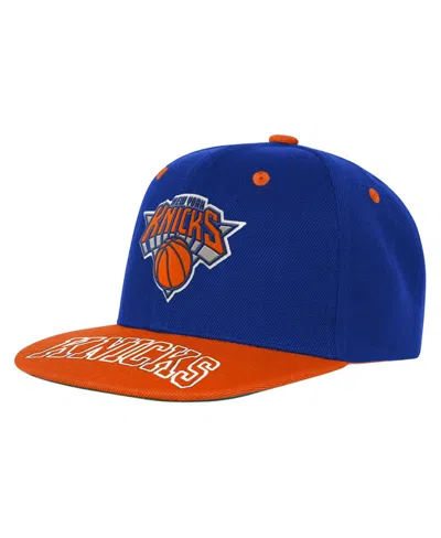 Outerstuff Kids' Big Boys And Girls Blue/orange New York Knicks Two-tone Snapback Hat