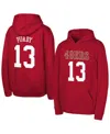 Outerstuff Big Boys And Girls Brock Purdy Scarlet San Francisco 49ers Mainliner Player Name Number Hoodie In Red