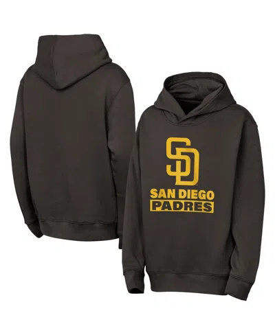 Outerstuff Kids' Big Boys And Girls Brown San Diego Padres Back To Basics Hoodie