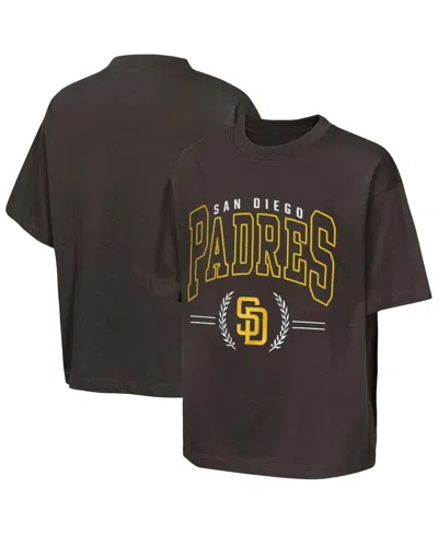 Outerstuff Kids' Big Boys And Girls Brown San Diego Padres Premium World Class T-shirt