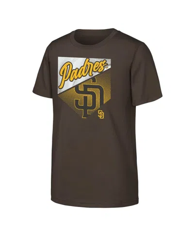 Outerstuff Kids' Big Boys And Girls Brown San Diego Padres Prime Plate T-shirt