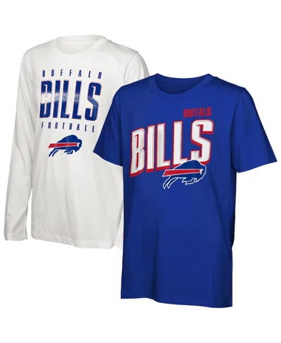 Outerstuff Kids' Big Boys And Girls Buffalo Bills The Mix Combo T-shirt Set In Multi