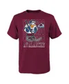 Outerstuff Big Boys And Girls Burgundy Colorado Avalanche Disney Donald Duck Three-peat T-shirt In Burgundy