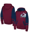 Outerstuff Big Boys And Girls Burgundy Colorado Avalanche Face Off Full-zip Hoodie In Burgundy