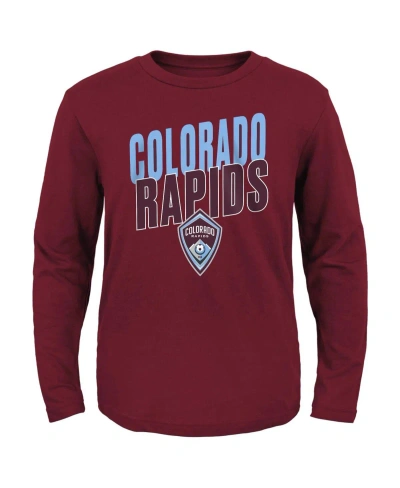 Outerstuff Kids' Big Boys And Girls Burgundy Colorado Rapids Showtime Long Sleeve T-shirt