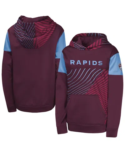 Outerstuff Kids' Big Boys And Girls Burgundy Colorado Rapids Unbeatable Pullover Hoodie