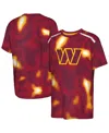 Outerstuff Big Boys And Girls Burgundy Washington Commanders End Zone Dri-tek T-shirt In Multi