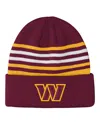 Outerstuff Big Boys And Girls Burgundy Washington Commanders Essentials Cuffed Knit Hat In Brown