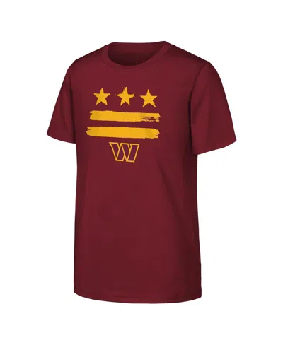 Outerstuff Kids' Big Boys And Girls Burgundy Washington Commanders Team Spirit T-shirt