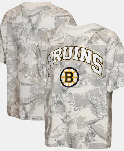 Outerstuff Kids' Big Boys' And Girls' Camo Boston Bruins Hockey Edge T-shirt