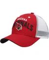 Outerstuff Big Boys And Girls Cardinal, White Arizona Cardinals Core Lockup Snapback Hat In Cardinal