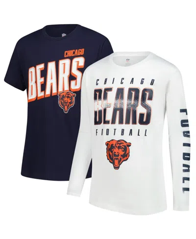 Outerstuff Kids' Big Boys And Girls Chicago Bears The Mix Combo T-shirt Set In Multi