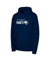 Outerstuff Youth College Navy Seattle Seahawks Team Logo Pullover Hoodie In Blue