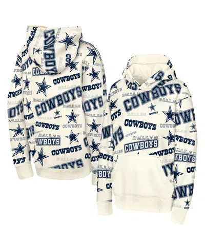 Outerstuff Kids' Big Boys' And Girls' Cream Dallas Cowboys Shake Bake Hoodie