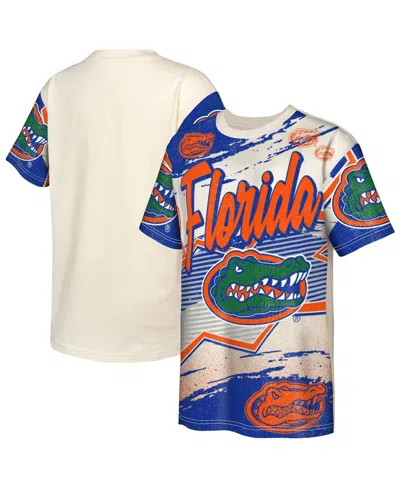 Outerstuff Kids' Big Boys And Girls Cream Florida Gators Make Noise T-shirt In White