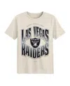 Outerstuff Big Boys And Girls Cream Las Vegas Raiders Huddle T-shirt In White