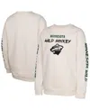 Outerstuff Big Boys And Girls Cream Minnesota Wild Star Power Pullover Sweatshirt In Cream
