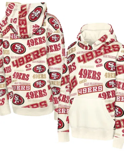 Outerstuff Big Boys' And Girls' Cream San Francisco 49ers Shake Bake Hoodie