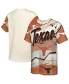 Outerstuff Big Boys And Girls Cream Texas Longhorns Make Noise T-shirt In Animal Print