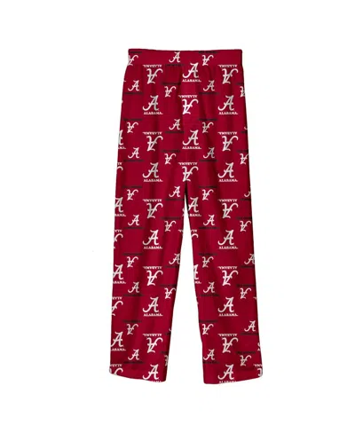 Outerstuff Kids' Big Boys And Girls Crimson Alabama Crimson Tide All-over Team Logo Pants In Red