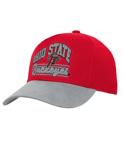 Outerstuff Kids' Big Boys And Girls Dad Adjustable Unstructured Baseball Cap In Red