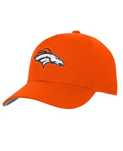 Outerstuff Kids' Big Boys And Girls Denver Broncos Curved-bill High-crown Snapback Hat In Orange