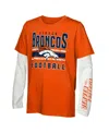 Outerstuff Big Boys And Girls Denver Broncos In The Mix T-shirt Combo Set In No Color