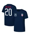 Outerstuff Big Boys And Girls Folarin Balogun Navy Usmnt Name Number T-shirt In Navy