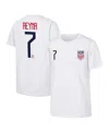 Outerstuff Big Boys And Girls Giovanni Reyna White Usmnt Name Number T-shirt In White