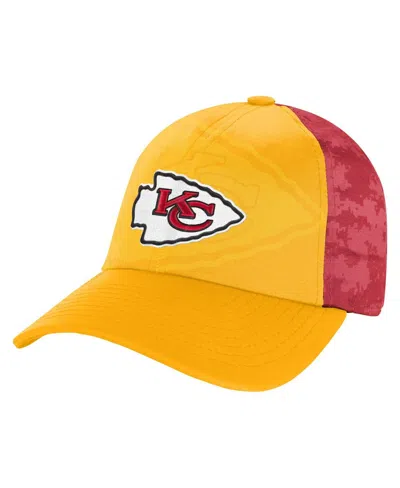 Outerstuff Big Boys And Girls Gold Kansas City Chiefs Combine Two-tone Adjustable Hat