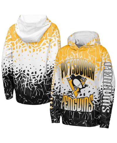 Outerstuff Kids' Big Boys And Girls Gold Pittsburgh Penguins Frozen Frenzy Hoodie