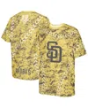 Outerstuff Big Boys And Girls Gold San Diego Padres Slide Score Bold T-shirt
