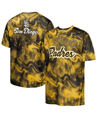 Outerstuff Kids' Big Boys And Girls Gold/brown San Diego Padres Pinch Hitter T-shirt In Gold,brown