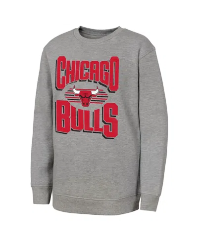 Outerstuff Kids' Big Boys' And Girls' Gray Chicago Bulls Jet Stream Sweatshirt