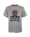 Outerstuff Big Boys And Girls Gray Houston Astros Sun Burst T-shirt In Gray