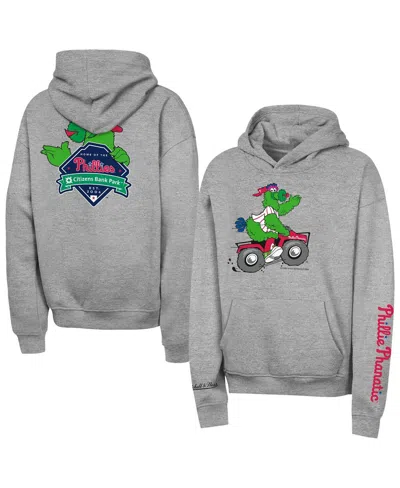 Outerstuff Babies' Big Boys And Girls Gray Philadelphia Phillies Iconic Phanatic Hoodie In White