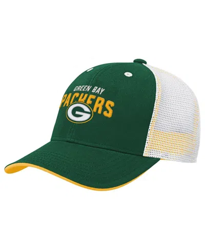 Outerstuff Kids' Big Boys And Girls Green Bay Packers Core Lockup Trucker Adjustable Hat