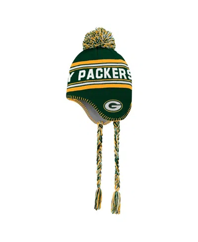 Outerstuff Babies' Big Boys And Girls Green Bay Packers Jacquard Tassel Knit With Pom Hat