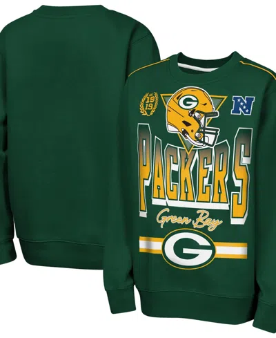 Outerstuff Big Boys' And Girls' Green Bay Packers Run Fleece Sweatshirt