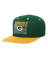 Outerstuff Big Boys And Girls Green Bay Packers Team Gradient Deadstock Snapback Hat In Green