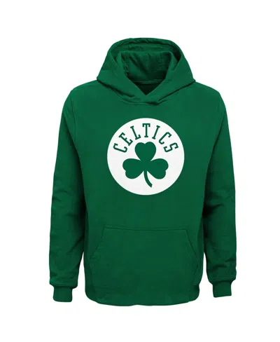 Outerstuff Kids' Big Boys' And Girls' Green Boston Celtics Primary Logo Pullover Hoodie