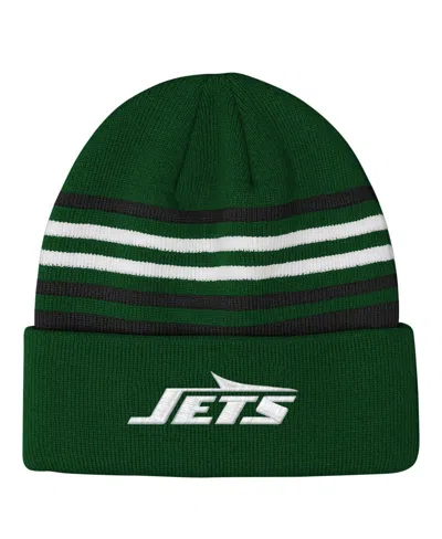 Outerstuff Babies' Big Boys And Girls Green New York Jets Essentials Cuffed Knit Hat