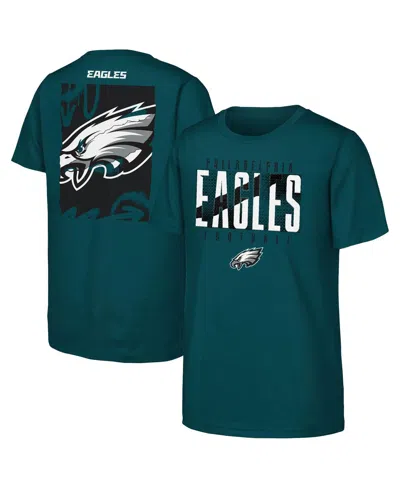 Outerstuff Kids' Big Boys And Girls Green Philadelphia Eagles Posterize T-shirt