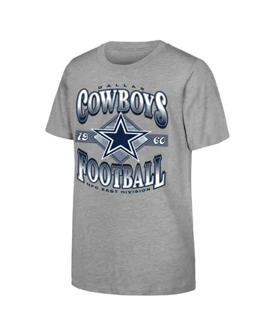 Outerstuff Big Boys' And Girls' Heather Gray Dallas Cowboys Nfl Of Days Past T-shirt