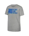 Outerstuff Big Boys And Girls Heather Gray Detroit Lions Post Game T-shirt In Gray