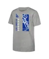 Outerstuff Big Boys And Girls Heather Gray Los Angeles Dodgers The Mvp T-shirt In Heather Gray
