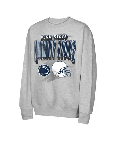 Outerstuff Kids' Big Boys' And Girls' Heather Gray Penn State Nittany Lions Wild Card Fleece Sweatshirt
