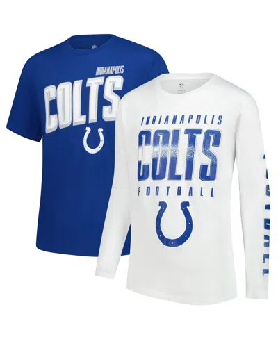 Outerstuff Kids' Big Boys And Girls Indianapolis Colts The Mix Combo T-shirt Set In Multi